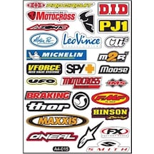 A4 Sticker 015 Tek Paket Çoklu Sticker Çok Renkli
