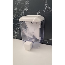 Maxıflow Plastik Sıvı Sabunluk - Şeffaf Mavi 500 Ml 13434 Diğer