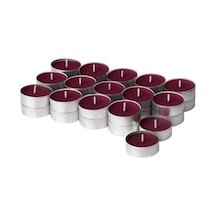 Ikea Störtskön 30'li Tealight Mum 3,8 X 3 Cm Böğürtlen - Menekşe Kırmızı