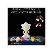3d Shadow Figür Boyama Seti - Kendin Boya Hobi Ve Etkinlik Seti - Akrilik Boya + 2 Fırça