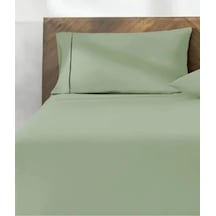 %100 Pamuk 2&apos Li Yastık Kılıfı 50x70 Cm Adaçayı Abanoz