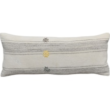 Zehra Abla Halı Yeni El Dokuma Dekoratif Lumbar Kilim Kırlent Yastık Kılıfı 6211