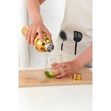 Komple Çelik 700 Ml Shaker Kokteyl Hazırlama Kabı Bardağı Cin343s