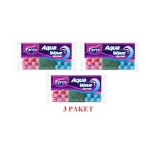 Parex Aquawave Bulaşık Süngeri 3'lü X 3 Paket