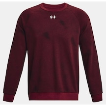 Under Armour Erkek UA Rival Fleece Baskılı Bisiklet Yaka 1379756-600 Beyaz
