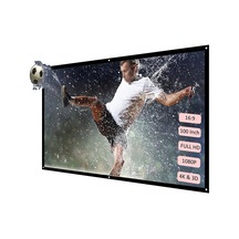 Ximistore9 100 İnç 16:9 Duvar Montajlı Beyaz Projektör Perdesi - Polyester, İç/ Dış Mekan Uygun, Kirpilsız Görüntü