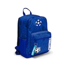 Coral High Lacivert Saks Futbol Desenli Okul Sırt Çantası 23697 Saks Mavi