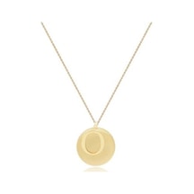 Diamond Line-Gülaylar - Sarı Altın 14 Ayar Harf Kolye N11.25180