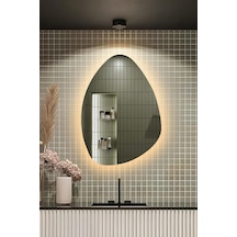 Fawdecor Led Üçgen Model Dekoratif Duvar Aynası 40x60 Gün Işığı