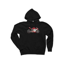 Ducati 1299 Ducati Panigale V4 Siyah Kapşonlu Sweatshirt Hoodie Siyah