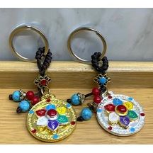 Metal Lotus Tılsımlı Şans Anahtarlık Alk4460 Çok Renkli 20959009