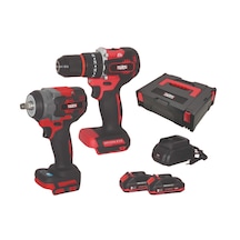 Attlas ATB 21 KS2A-202C Kömürsüz Kombo 2'li Set Somun Sıkma + Vidalama A0104175