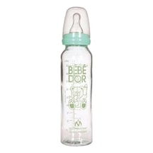 Bebedor Orta Akış Isıcam Biberon (250 ML) / Turkuaz