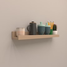 Rafkestir Setli Duvar Rafı 60 Cm Cappicino