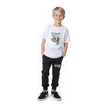 Fyk Kids Erkek Çocuk Mevsimlik Street Baskılı Alt-üst Takım Beyaz