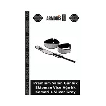 Premium Salon Günlük Ekipman Vice Ağırlık Kemeri L Silver Grey