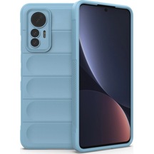 Xiaomi Mi 12 Lite Kılıf Optimum Silikon - Sky Blue 0.2M-Çok Renkli