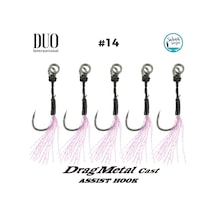 Duo Dmc Tekli Asist İğne Pembe Tüylü 14 5 Adet