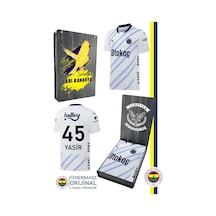 Fenerium Fenerbahçe 23/24 Lacivert Kişiye Özel Çocuk Forma Ahşap Kutulu 057 Beyaz
