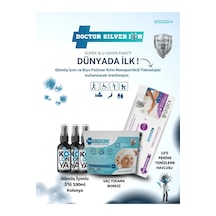 Doctor Silver Ion Gümüş İyonlu Kolonya 3 x 100 ML + Saç Yıkama Bonesi + Perine Islak Mendili 12'li