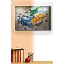 Webstyle Sayılarla Boyama Seti Kasnaklı Düşen Uçak 60 X 75 Cm