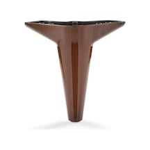 Modern Konik Ayak - Ceviz Renk, 15 Cm Yükseklik, Vidalar Dahil Abanoz