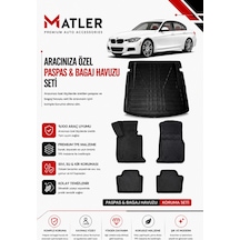 Bmw 3 Serisi F30 2019 Model 4d Ekstra Havuzlu Paspas Ve Bagaj Havuzu Set