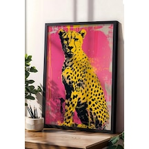 Çita Pop Art Çerçeveli Tablo - Pop Art Poster Tablo