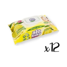 Alobaby Alo Baby Islak Havlu 90Lı*12 Limon