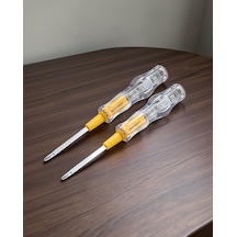 Kontrol Kalemi Nikel Kaplama Çift Başlıklı 110v-220v Test Cihazı