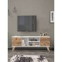 Mbes Mobilya Esin Beyaz-Atlantik 160 Cm Tv Ünitesi