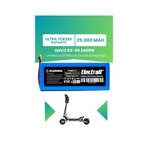 Onvo Rx-05 2400w Uyumlu Batarya Ultra Yüksek Kapasite 60v 25.000mah Elektrikli Scooter Bataryası Çok Renkli