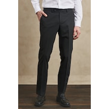 AC&Co / Altınyıldız Classics Altinyildiz Classics Erkek Siyah Slim Fit Klasik Pantolon 4A0100000002SYH50