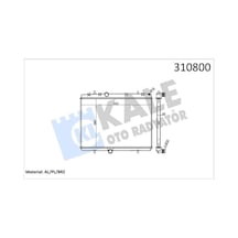 Radyatör 307-407-c4-c5-berlıngo-partner1.6-1.8-2.0 Hdi Ac Klimasız Mek 380x552x26
