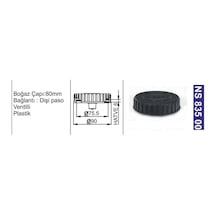 Depo Kapağı Ventilli-kilitsiz New Holland Td Serisi/l 95-cnh-same-lamborghını-magırus Deutz Traktör - Ns83500