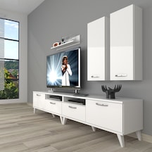 Decoraktiv Eko 5200d Slm Retro Tv Ünitesi Tv Sehpası Beyaz