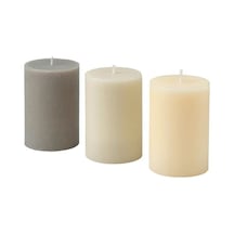 Ikea Lotsfågel Kokulu Blok Mum, Bej, 3 Adet 30 Saat
