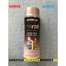Carat 400 ML Metalik Gümüş Efekt Sprey Boya Gümüş Oto Boyası