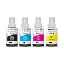 Epson T664 T6641-t6642-t6643-t6644 Ecotank L565 4 Renk Mürekkep Takımı