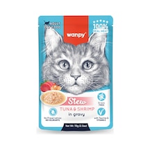 Wanpy Karides Ton Balıklı Kedi Yaş Mama 70 Gr