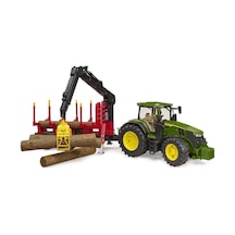 John Deere 7r 350 Traktör& Kütük Taşıyan Römork Br03154