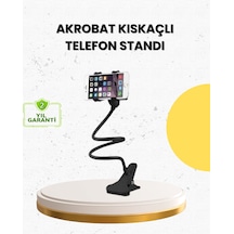 Masa Ve Araç İçi Kullanıma Uygun Akrobat Telefon Tutucu - Sarı