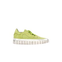 01WR8604 Bueno Shoes Yeşil Süet Kadın Spor Ayakkabı