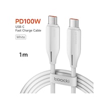 Toocki Toocki Usb C Kablo 100w Pd Hızlı Şarj Kablosu Macbook Samsung Uyumlu Huawei Xiaomi Realme İçinkahverengi 1 Metre