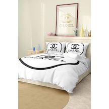 Marka Nevresim Takımı Çift Kişilik Pamuklu Saten Kumaş 6 Parça 3d Dijital Baskı Duvet Cover Set Model No:19 Renkli