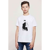 Tshirthane Anime Naruto Baskılı Unisex Çocuk Beyaz T-Shirt (534783566)