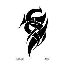 Airbrush Tattoo Tribal Karma Yapışkanlı Stencil Süsleme Ve Boyama Kalıbı