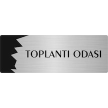 Metal Departman Kapı İsimliği, Yönlendirme Levhası Toplnatı Odası 10x20 Cm Gümüş Renk