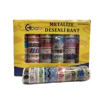 Bafix Desenli Bant Metalize 15 Mm X 5 Mt 60 Lı Bfx-deb0002