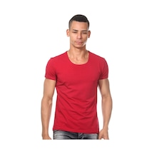 Darkzone Bordo Kısa Kollu Erkek Tişört - Dzn8506 Kırmızı